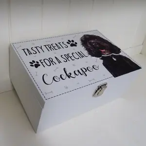 Cockapoo Dog Treat Box Delong Decorative Box