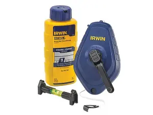 Irwin Strait-Line Chalk Line and Level Set for Precision Marking