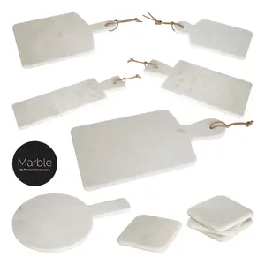 Maison by Premier Kitchen Marble Round serving Board