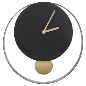 Wall Clock MAGLAND Metal Black