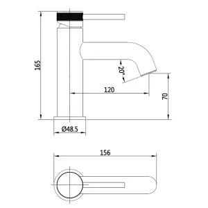 Matt Black Round Thermostatic Overhead Shower Kit with Ravello Basin Tap and Shower Tray Waste