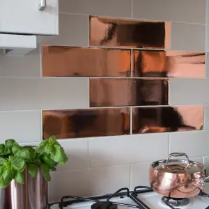 D-C-Fix Gloss Rose gold effect Self-adhesive film (L)1.5m (W)450mm