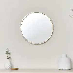 Melody Maison Round Gold Wall Mirror - 40cm x 40cm