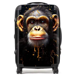 Splashart Cheeky Chimp Face Suitcase - Medium