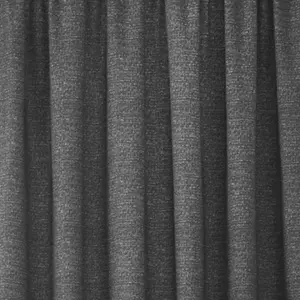 Pembrey Textured Pair of Pencil Pleat Curtains With Tie-Backs