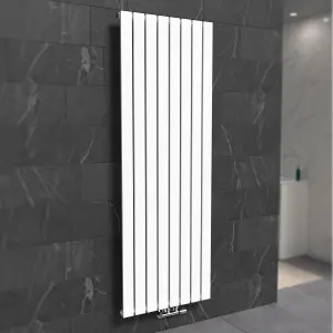 Nes Home 1800 X 546 mm Central Connection Vertical Flat Panel White Designer Radiator