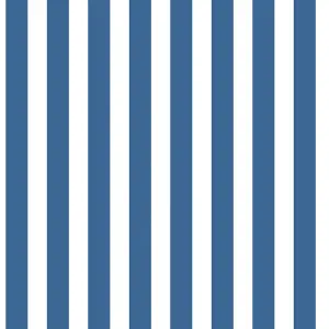 Galerie Tiny Tots 2 Cobalt Blue Regency Stripe Smooth Wallpaper