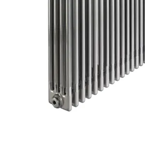 Acova Raw metal 4 Column Radiator, (W)628mm x (H)600mm