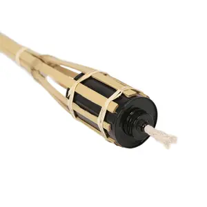 Harbour Housewares Bamboo Garden Fire Torches - 113cm - Pack of 6