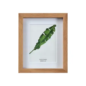 Matt Oak effect Plain Single Picture frame (H)27.6cm x (W)22.6cm