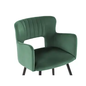 Kirssy Upholstered Dining Chair Dark Green