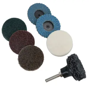 9pc Sanding & Prepping 2 Pads Buffer Buffing Stripping Flap Discs Rotary