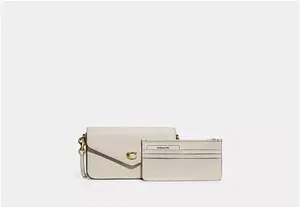 COACH® Women's Wyn Crossbody Bag In White | Leather