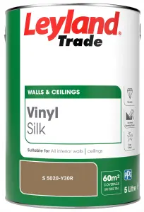 Leyland Trade Vinyl Silk Walls & Ceilings Emulsion Paint (S 5020-Y30R) - 5L