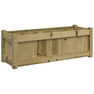 Berkfield Garden Planter 90x31x31 cm Impregnated Wood Pine