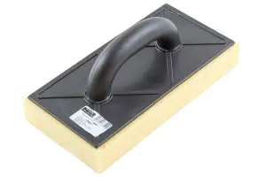 Toolty Incised Sponge Grouting Float 280x140x40mm Yellow Medium Dense for Tiling Finishing Tool Trowel Floors Walls DIY