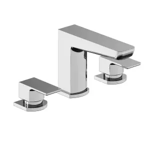 Zoia Chrome Deck Mounted 3 Hole Bath Filler