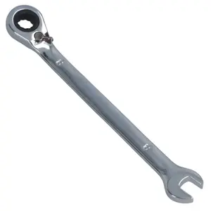 8mm Reversible Cranked Offset Ratchet Combination Spanner Wrench 72 Teeth