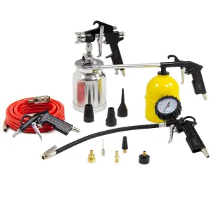 Air Compressor Wolf Dakota 2 Industrial 100L, 14.1 CFM, 3HP & 13pc Air Tool Kit