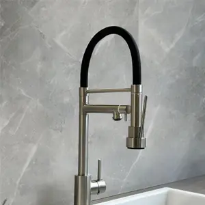 Liquida GD385BS Single Lever Multi Use Pull Out Brushed Steel Kitchen Mixer Tap