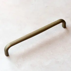 160mm Matt Brass Cabinet Handle Dark Gold Kitchen Cupboard Door Drawer Pull Bedroom Bathroom Replacement Furniture