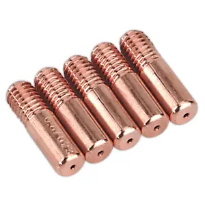 Sealey MIG Welding Torch Contact Tip 5 Pieces 0.8mm For MB14 Torches MIG952