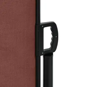 Retractable Side Awning Brown / 220" H x 600" W