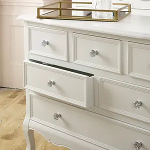 Melody Maison Large White Chest of Drawers - Victoria Range