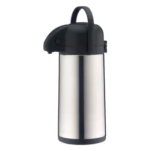 pump jug TT, beverage dispenser, thermo jug, pump jug, stainless steel matted, 2.5 L, 0837205250