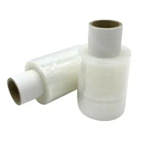 3 Rolls Of Clear 100mm x 150m Mini Stretch Shrink Wrap Handy Sized 17mu Rolls