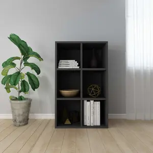 Gardinier Book Cabinet 66 x 30 x 98 cm Engineered Wood Black