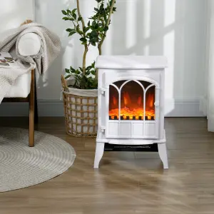 HOMCOM Electric Stove Heater LED Flame Effect 1000W/2000W