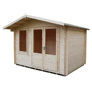 Berryfield Log Cabin Home Office Garden Room Approx 11 x 10 Feet