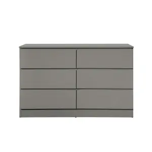 Birlea Oslo 6 Drawer Chest Grey