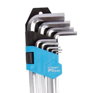 Pro User - 9pc Chrome Vanadium Long Hex Key Set