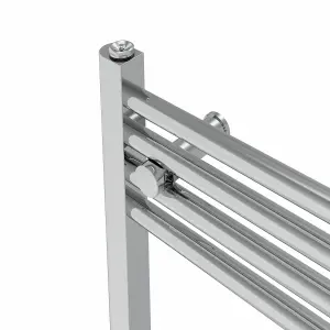 Rinse Modern Bathroom Heated Towel Rail Ladder Radiator 1400x400mm Straight for Bathroom Kitchen Chrome