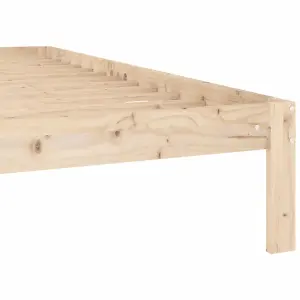 Berkfield Bed Frame Solid Wood Pine 160x200 cm