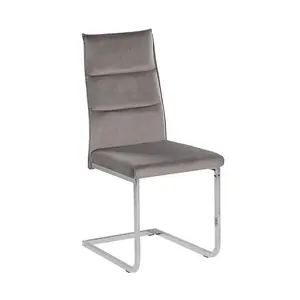 Bruno Upholstered Dining Chair Grey