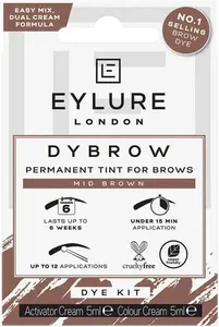 Eylure Dybrow Permanent Eyebrow Tint - Mid Brown