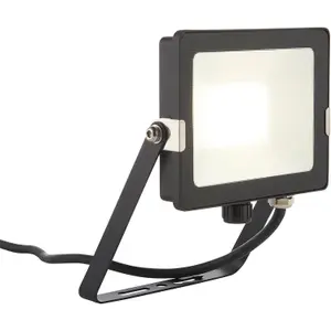 2 PACK Outdoor Waterproof LED Floodlight - 30W Cool White LED - Matt Black