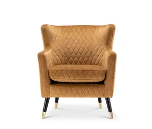 Velvet Gold Alessia Accent Chair