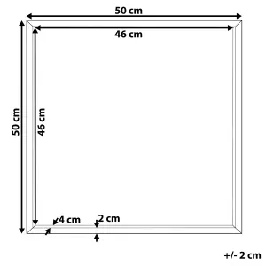 Beliani Scandinavian Wall Mirror BRIGNOLES White