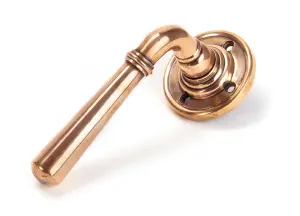 From The Anvil Polished Bronze Newbury Lever on Rose Set - Unsprung