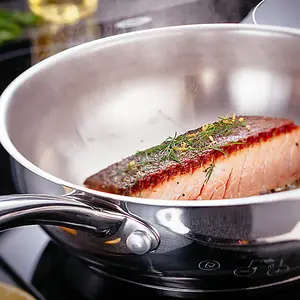 Stellar Speciality Cookware 24cm Stainless Steel Chef's Pan