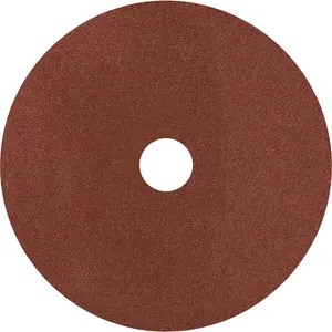 25 Pack 115mm Fibre Sanding Discs - 60 Grit Aluminium Oxide for Wood and Metal