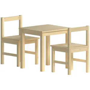 Junior Vida Pisces Pine Kids Table & Chairs Set