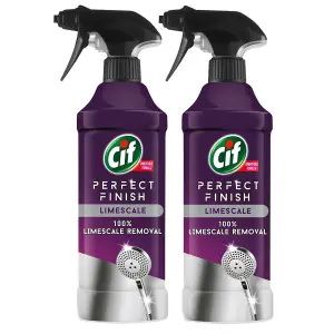 CIF Perfect Finish 100% Limescale Removal Spray 435ml, 2Pk