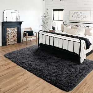 Non Slip Shaggy Fluffy Rugs Large Area Rugs Livingroom Bedroom Carpets