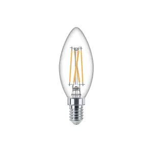 Philips Classic 6W 470lm Candle Warm white LED Dimmable Filament Light bulb