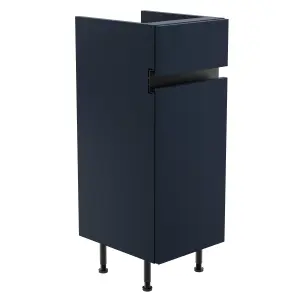 Lismore Matt Indigo blue Freestanding Single Bathroom Cabinet (H) 820mm (W) 300mm